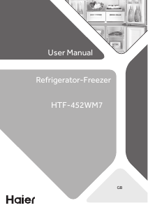 Manual Haier HTF-452WM7 Fridge-Freezer