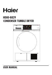 Mode d’emploi Haier HD80-B829 Sèche-linge