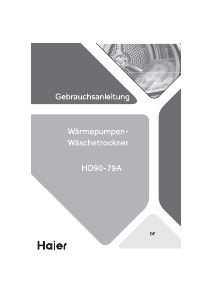 Bedienungsanleitung Haier HD90-79A Trockner