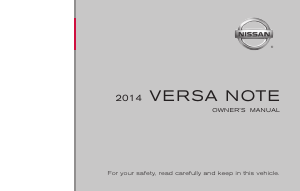 Manual Nissan Versa Note (2014)