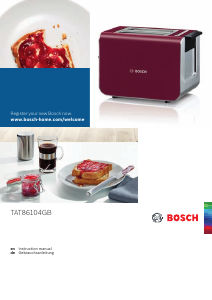 Manual Bosch TAT86104GB Toaster