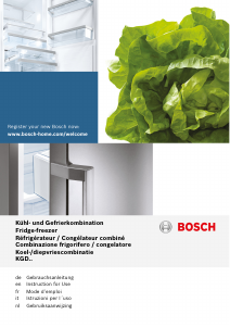 Manual Bosch KGD36VI30G Fridge-Freezer