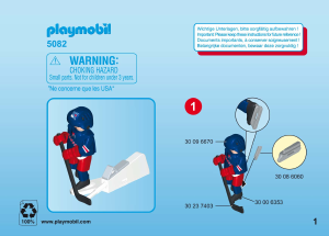 Brugsanvisning Playmobil set 5082 Sports NHL New York Rangers-spiller