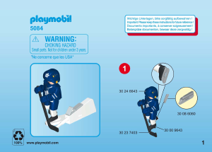 Manual Playmobil set 5084 Sports NHL Toronto Maple Leafs player