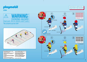 Manual Playmobil set 5594 Sports Ice hockey arena