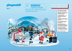 Manual Playmobil set 9017 Sports NHL Advent Calendar - Rivalry on the pond