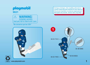 Manual Playmobil set 9021 Sports NHL Winnipeg Jets player