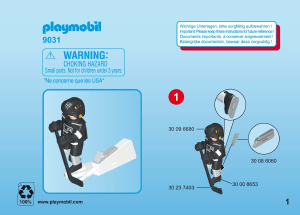 Mode d’emploi Playmobil set 9031 Sports Joueur du NHL Los Angeles Kings