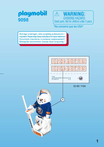 Manual de uso Playmobil set 9098 Sports NHL New York Islanders Portero