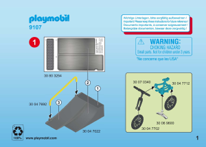 Manual de uso Playmobil set 9107 Sports Maletín Deportes Extremos
