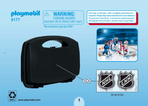 Manual Playmobil set 9177 Sports NHL Shootout