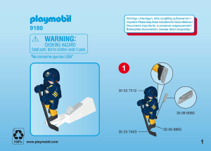 Mode d’emploi Playmobil set 9180 Sports Joueur du NHL Buffalo Sabres