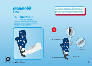 Mode d’emploi Playmobil set 9186 Sports Joueur du Tampa Bay Lightning