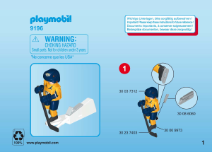 Mode d’emploi Playmobil set 9196 Sports Joueur du Nashville Predators