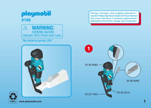 Manual de uso Playmobil set 9198 Sports NHL San Jose Sharks Jugador