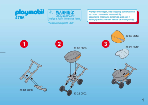 Manual Playmobil set 4756 Special Mom with baby carriage