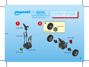 Bedienungsanleitung Playmobil set 5296 Special Top agent mit Balance-Racer