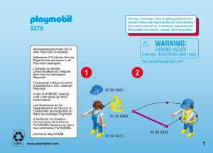 Manual Playmobil set 5379 Special Lavador de janelas