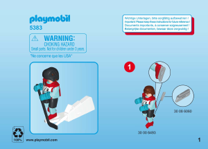 Руководство Playmobil set 5383 Special Тренировка хоккей