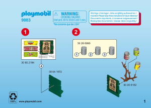 Руководство Playmobil set 9083 Special Ковбой с постером 