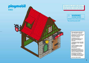 Manuale Playmobil set 6463 Old Houses Sartoria medievale