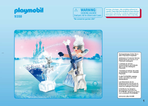 Manuál Playmobil set 9350 Fairy Tales Playmogram 3D Ledová královna s kolouškem