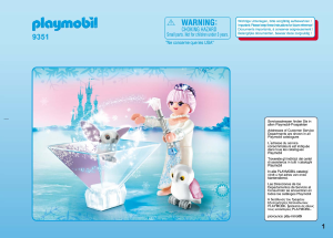 Instrukcja Playmobil set 9351 Fairy Tales Księżniczka Lodowy kwiat