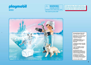 Manuál Playmobil set 9353 Fairy Tales Playmogram 3D Ledová královna s polární liškou