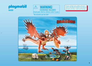 Käyttöohje Playmobil set 9459 Dragons Limalotja ja Koukkupuru