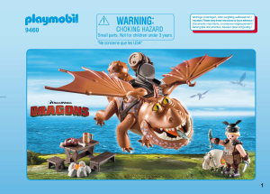 Manual Playmobil set 9460 Dragons Fishlegs and Meatlug