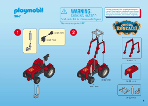 Manual de uso Playmobil set 9041 Circus Tractor con caravana