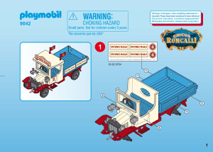 Bedienungsanleitung Playmobil set 9042 Circus Roncalli Oldtimer LKW Auto