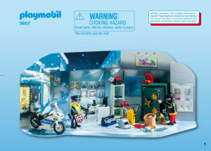 Руководство Playmobil set 9007 Christmas Полицейская операция - украденные украшения