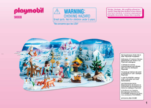 Manual Playmobil set 9008 Christmas Advent calender - Royal ice skating trip