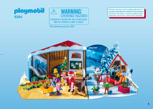 Handleiding Playmobil set 9264 Christmas Adventskalender kerstatelier met elfen