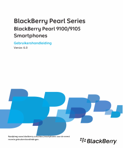 Handleiding BlackBerry Pearl 9105 Mobiele telefoon