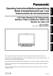 Manual Panasonic BT-LH1700We LCD Monitor