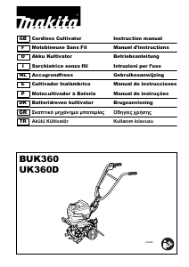 Kullanım kılavuzu Makita UK360D Kültivatör