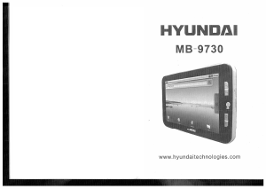 Bedienungsanleitung Hyundai MB-9730 Tablet