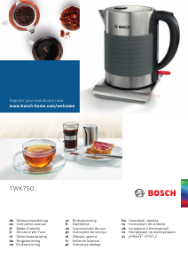 Manuale Bosch TWK7S05 Bollitore