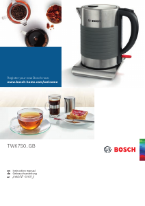 Handleiding Bosch TWK7S05GB Waterkoker