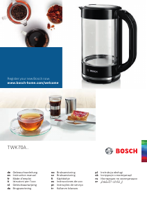 Manuale Bosch TWK70A03 Bollitore