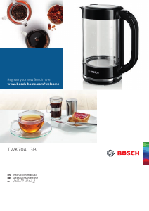 Bedienungsanleitung Bosch TWK70A03GB Wasserkocher