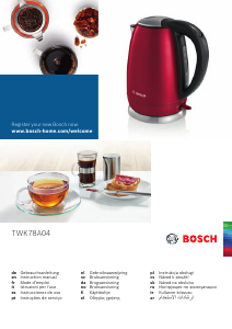 Manuál Bosch TWK78A04 Konvice