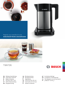 Kullanım kılavuzu Bosch TWK7203 Çaydanlık
