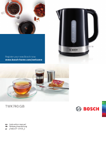 Manual Bosch TWK7403GB Kettle