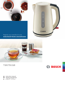 Manual Bosch TWK7502GB Kettle