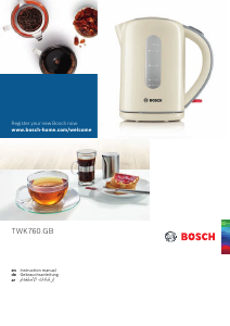 Manual Bosch TWK7601GB Kettle