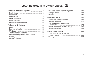 Manual Hummer H3 (2007)