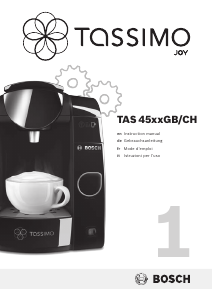 Manual Bosch TAS4502GB Coffee Machine